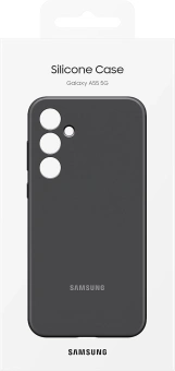 Чехол (клип-кейс) Samsung для Samsung Galaxy A55 Silicone Case A55 черный (EF-PA556TBEGRU) - купить недорого с доставкой в интернет-магазине