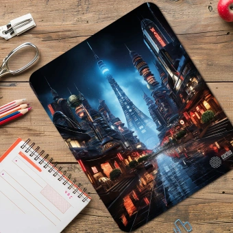Коврик для мыши Cactus City рисунок 300x250x3мм (CS-MP-D05M) - цена, купить или заказать с доставкой в интернет-магазине Коврик для мыши Cactus City рисунок 300x250x3мм (CS-MP-D05M) - купить недорого с доставкой в интернет-магазине