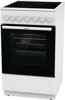 Плита Электрическая Gorenje GEC5B41WG белый стеклокерамика (без крышки) - купить недорого с доставкой в интернет-магазине
