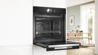 Духовой шкаф Электрический Bosch Serie 8 HBG978NB1 черный - купить недорого с доставкой в интернет-магазине