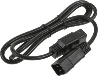 Шнур питания Hyperline PWC-IEC19-IEC20-1.8-BK C19-C20 проводник.:3x1.5мм2 1.8м 250В 16А (упак.:1шт) черный - купить недорого с доставкой в интернет-магазине