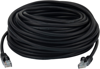 Патч-корд Buro UTP 4 пары cat.5E CCA molded 20м черный RJ-45 (m)-RJ-45 (m) - купить недорого с доставкой в интернет-магазине