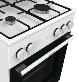 Плита Газовая Gorenje GG5A14WJ белый (металлическая крышка) реш.сталь - купить недорого с доставкой в интернет-магазине