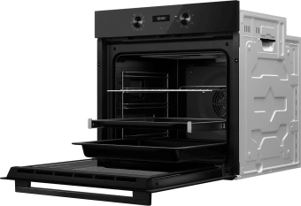 Духовой шкаф Электрический Haier HOQ-R2ARN3GB черный - купить недорого с доставкой в интернет-магазине