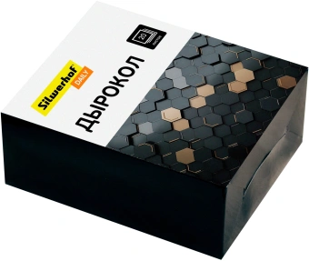 Дырокол Silwerhof Daily макс.:20лист. металл черный отв.:2 с линейкой - купить недорого с доставкой в интернет-магазине