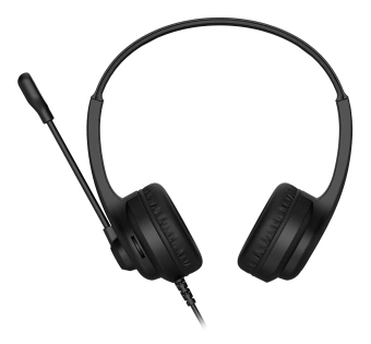 Наушники с микрофоном A4Tech HS-8i черный 1.8м накладные оголовье - купить недорого с доставкой в интернет-магазине