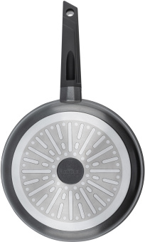Сковорода Rondell Kontur RDA-1488 круглая 28см покрытие: Xylan Plus ручка несъемная (с крышкой) графитовый - купить недорого с доставкой в интернет-магазине