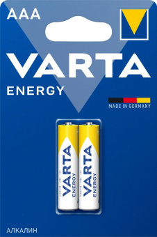Батарея Varta Energy LR03 Alkaline AAA (2шт) блистер - купить недорого с доставкой в интернет-магазине