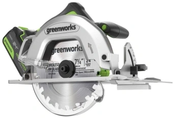 Циркулярная пила (дисковая) Greenworks GD24CS (ручная) D диска.:185мм (1500907CUG) - купить недорого с доставкой в интернет-магазине