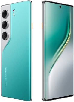 Смартфон Tecno Camon 40 Pro 256Gb 8Gb зеленый моноблок 3G 4G 2Sim 6.78" 1080x2436 Android 15 50Mpix 802.11 a/b/g/n/ac NFC GPS GSM900/1800 GSM1900 Protect FM - купить недорого с доставкой в интернет-магазине