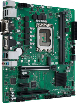 Материнская плата Asus PRO H610M-C-CSM Soc-1700 Intel H610 2xDDR5 mATX AC`97 8ch(7.1) GbLAN+VGA+DVI+HDMI+DP - купить недорого с доставкой в интернет-магазине