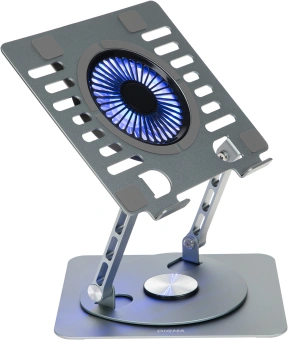 Подставка для ноутбука Digma D-NCP170-1xRGB110-360 17" 240x230x50мм 28дБ 2xUSB 1x 110ммFAN 940г Fan-control алюминий серый - купить недорого с доставкой в интернет-магазине