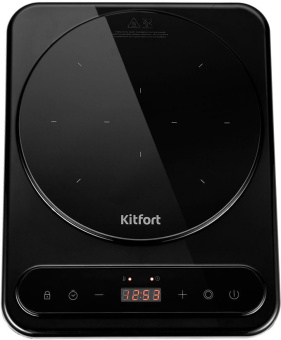 Плита Индукционная Kitfort КТ-163 черный стеклокерамика (настольная) - купить недорого с доставкой в интернет-магазине