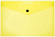 Конверт на кнопке Бюрократ Double Neon DNEPK804A5YEL A5 гориз. пластик 0.15мм желтый