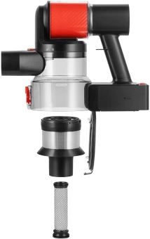 Пылесос Kitfort КТ-5389 450Вт черный/красный - купить недорого с доставкой в интернет-магазине