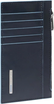 Чехол для кредитных карт Piquadro Blue Square PP6561B2R/BLU2 темно-синий натур.кожа - купить недорого с доставкой в интернет-магазине