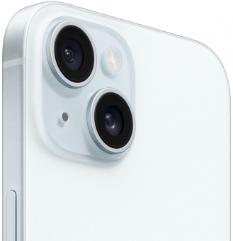 Смартфон Apple A3090 iPhone 15 128Gb голубой моноблок 3G 4G 1Sim 6.1" 1179x2556 iOS 17 48Mpix 802.11 a/b/g/n/ac/ax NFC GPS GSM900/1800 TouchSc Protect - купить недорого с доставкой в интернет-магазине