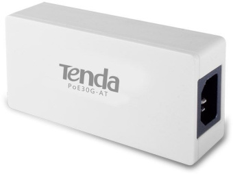 Инжектор PoE Tenda POE30G-AT 10/100/1000BASE-T 100-240В(АС) - купить недорого с доставкой в интернет-магазине