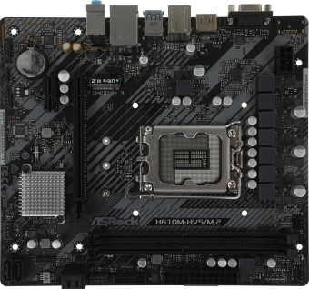 Материнская плата Asrock H610M-HVS/M.2 R2.0 Soc-1700 Intel H610 2xDDR4 mATX AC`97 8ch(7.1) GbLAN+VGA+HDMI - купить недорого с доставкой в интернет-магазине