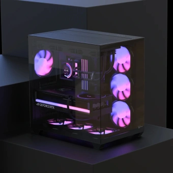 Корпус Formula Crystal Z2 Plus AR V2 черный без БП E-ATX 6x120mm 3x140mm 1xUSB2.0 1xUSB3.0 audio bott PSU - купить недорого с доставкой в интернет-магазине