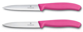 Набор ножей кухон. Victorinox Swiss Classic (6.7796.L5B) компл.:2предм. розовый блистер - купить недорого с доставкой в интернет-магазине