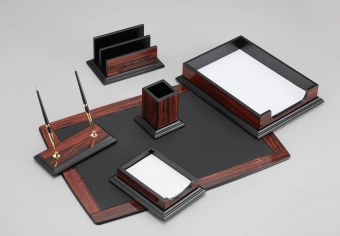 Настольный набор Good Sunrise FR6DX-1 (6 предметов) палисандр МДФ красное дерево/бордовый - купить недорого с доставкой в интернет-магазине