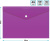 Конверт на кнопке Бюрократ -PK804A5NVIO A5 непрозрачный пластик 0.18мм фиолетовый - купить недорого с доставкой в интернет-магазине