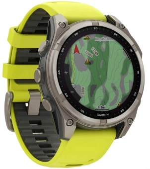Смарт-часы Garmin Fenix 8 Solar 47мм 1.3" MIP корп.серебристый рем.желтый (010-02906-21) - купить недорого с доставкой в интернет-магазине