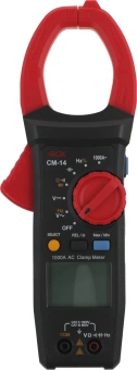 Клещи токоизмерительные RGK CM-14 цифр. измер.ток:переменный черный/красный (755115) - купить недорого с доставкой в интернет-магазине