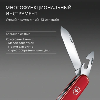 Нож перочинный Victorinox Spartan (1.3603) 91мм 12функц. красный карт.коробка - купить недорого с доставкой в интернет-магазине
