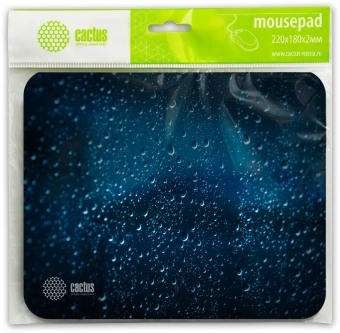 Коврик для мыши Cactus Water Drops 220x180x2мм (CS-MPС-P05XS) - купить недорого с доставкой в интернет-магазине