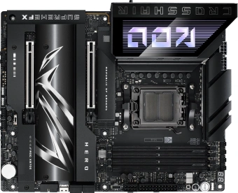 Материнская плата Asus ROG CROSSHAIR X870E HERO SocketAM5 AMD X870E 4xDDR5 ATX AC`97 8ch(7.1) 5Gigabit + 2.5Gigabit Ethernet RAID+HDMI - купить недорого с доставкой в интернет-магазине