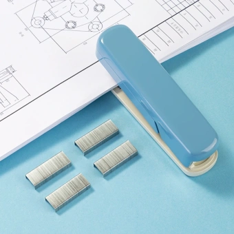 Степлер настольный Deli TA304BLUE Nusign 24/6 26/6 (20листов) синий 50скоб пластик блистер - купить недорого с доставкой в интернет-магазине