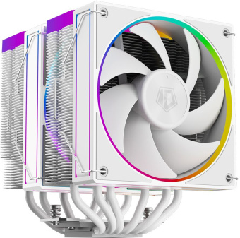 Устройство охлаждения(кулер) ID-Cooling Frozn A620 ARGB Soc-AM5/AM4/1200/1700/1851 белый 4-pin 29.9dB Al+Cu 270W 1200gr Ret (FROZN A620 ARGB WHITE) - купить недорого с доставкой в интернет-магазине