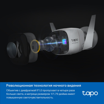 Камера видеонаблюдения IP TP-Link Tapo C325WB Wi-Fi 4.58-4.58мм цв. корп.:белый - купить недорого с доставкой в интернет-магазине