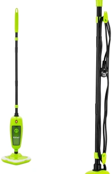 Швабра паровая Kitfort КТ-1055 1000Вт зеленый - купить недорого с доставкой в интернет-магазине