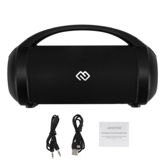 Колонка порт. Digma S-17 черный 8.5W 1.0 BT/3.5Jack/USB 10м 1500mAh - купить недорого с доставкой в интернет-магазине