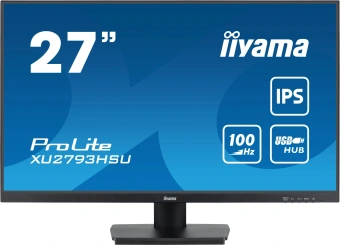 Монитор Iiyama 27" ProLite XU2793HSU-B6 черный IPS LED 1ms 16:9 HDMI M/M матовая 250cd 178гр/178гр 1920x1080 100Hz DP FHD USB 3.8кг - купить недорого с доставкой в интернет-магазине