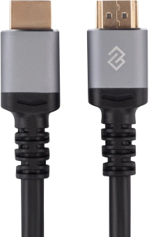 Кабель аудио-видео Digma D-HDMI-V2.0-2M HDMI (m)/HDMI (m) 2м. позолоч.конт. черный - купить недорого с доставкой в интернет-магазине