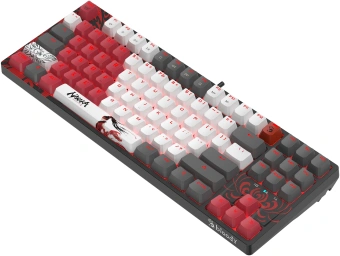 Клавиатура A4Tech Bloody S87 Naraka механическая черный/красный USB for gamer LED (S87 NARAKA) - купить недорого с доставкой в интернет-магазине