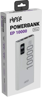 Мобильный аккумулятор Hiper EP 10000 10000mAh 3A QC PD 3xUSB черный (EP 10000 BLACK) - купить недорого с доставкой в интернет-магазине