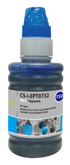 Чернила Cactus CS-I-EPT0732 голубой 100мл для Epson St С79/C110/СХ3900/CX4900/CX5900 - купить недорого с доставкой в интернет-магазине