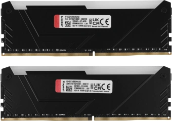 Память DDR4 2x16GB 3200MHz Kingston KF432C16BB2AK2/32 Fury Beast RGB RTL Gaming PC4-25600 CL16 DIMM 288-pin 1.35В kit single rank с радиатором Ret - купить недорого с доставкой в интернет-магазине