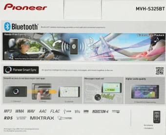 Автомагнитола Pioneer MVH-S325BT 1DIN 4x50Вт 1 ПДУ RDS - купить недорого с доставкой в интернет-магазине