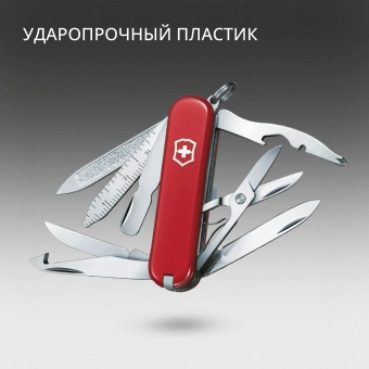 Нож перочинный Victorinox MiniChamp (0.6385) 58мм 18функц. красный карт.коробка - купить недорого с доставкой в интернет-магазине