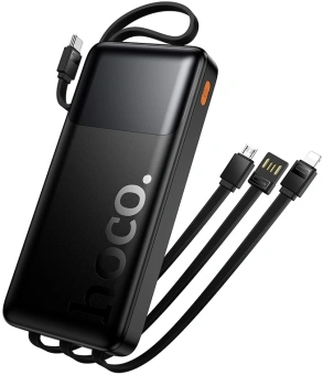Мобильный аккумулятор Hoco J156 Founder 10000mAh 3A черный (62277) - купить недорого с доставкой в интернет-магазине