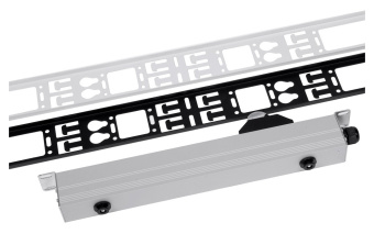 Кабельный органайзер вертикальный ЦМО ВКО-М-42.150-9005 односторонний окна 42U глуб.:12мм - купить недорого с доставкой в интернет-магазине