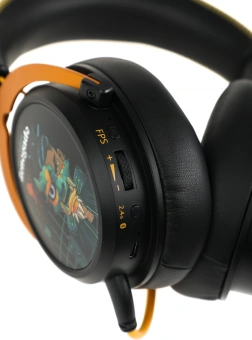 Наушники с микрофоном A4Tech Bloody MR595 Renegade черный/рисунок мониторные BT/Radio оголовье (MR595) - купить недорого с доставкой в интернет-магазине