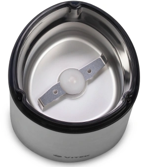 Кофемолка Vitek VT-1544 200Вт сист.помол.:ротац.нож вместим.:70гр стальной - купить недорого с доставкой в интернет-магазине