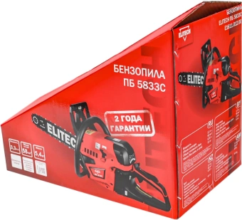 Бензопила Elitech ПБ 5833C (E1611.012.00) 2400Вт 3.3л.с. дл.шины:18" (45cm) (205454) - купить недорого с доставкой в интернет-магазине